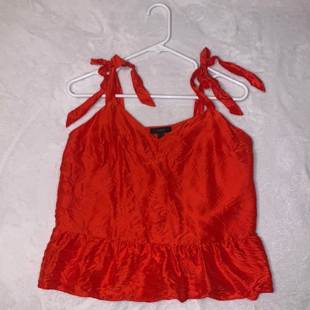 j crew peplum tank top